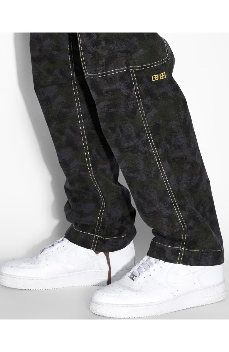 Ksubi Fugitive Loose Fit Camo Cargo Pants, Alternate, color, 