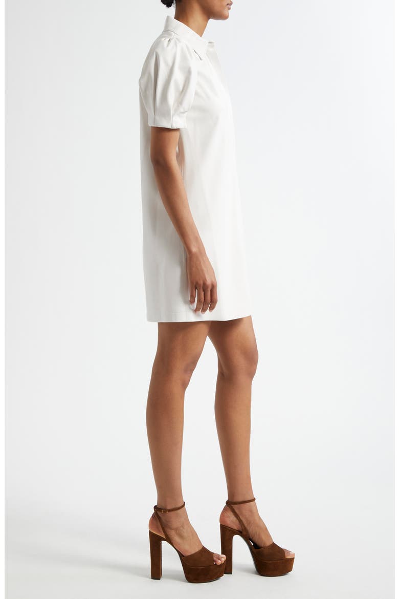 Jem Faux Leather Shift Dress, Alternate, color, OFF WHITE