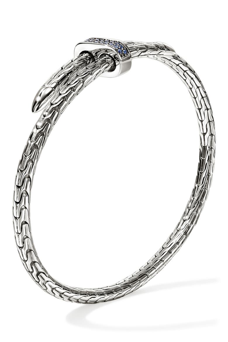 Spear Flex Cuff, Gemstones, 4mm, Alternate, color, SILVER