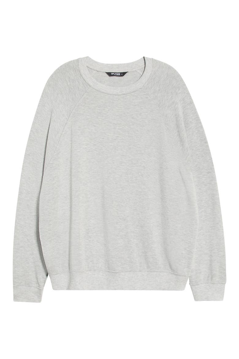 Andie Oversize Crewneck Sweatshirt, Alternate, color, HEATHER GREY