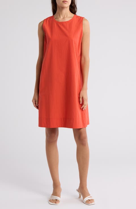 Poplin Shift Dress