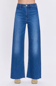 Pistola Penny Wide Leg Raw Hem Jeans