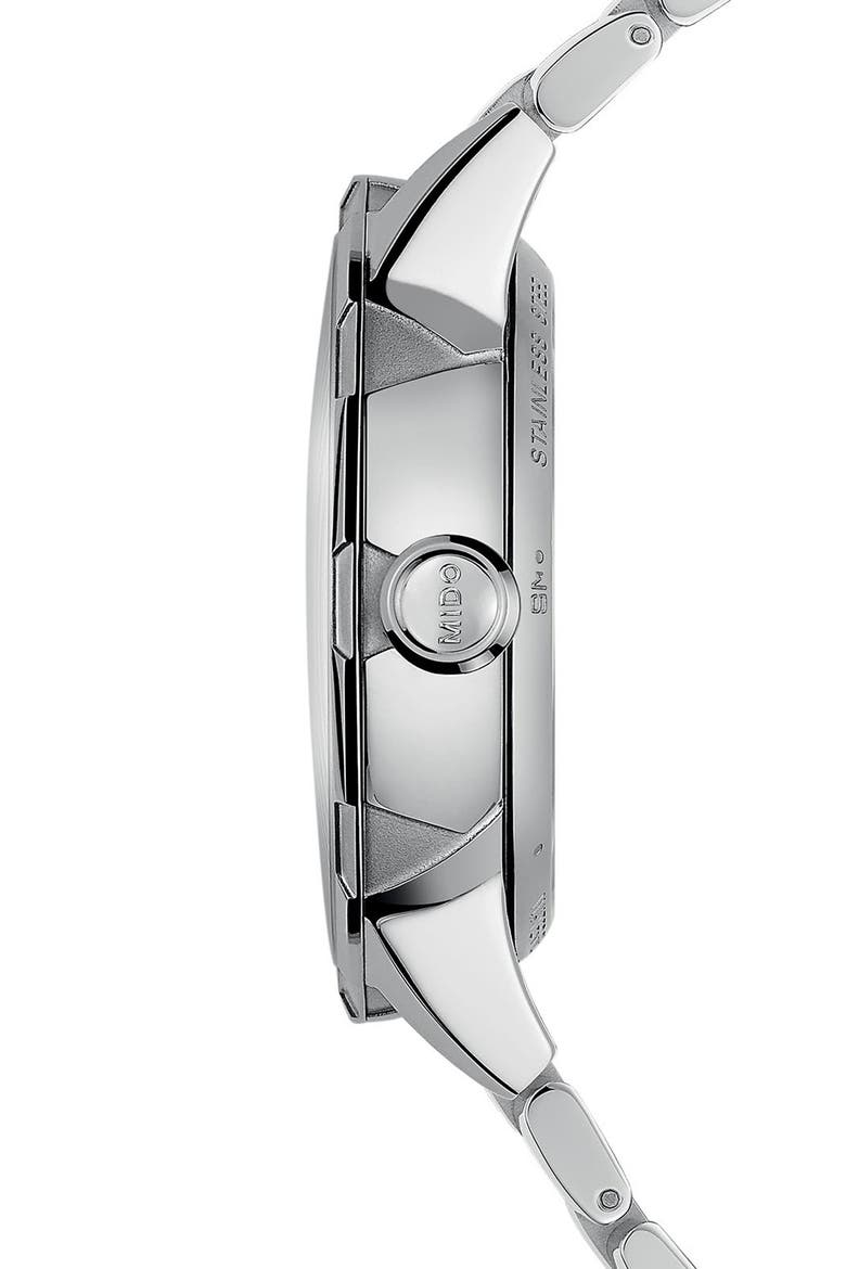 Rainflower Blossom Skeleton Automatic Bracelet Watch, 34mm, Alternate, color, WHITE MOTHER OF PEARL