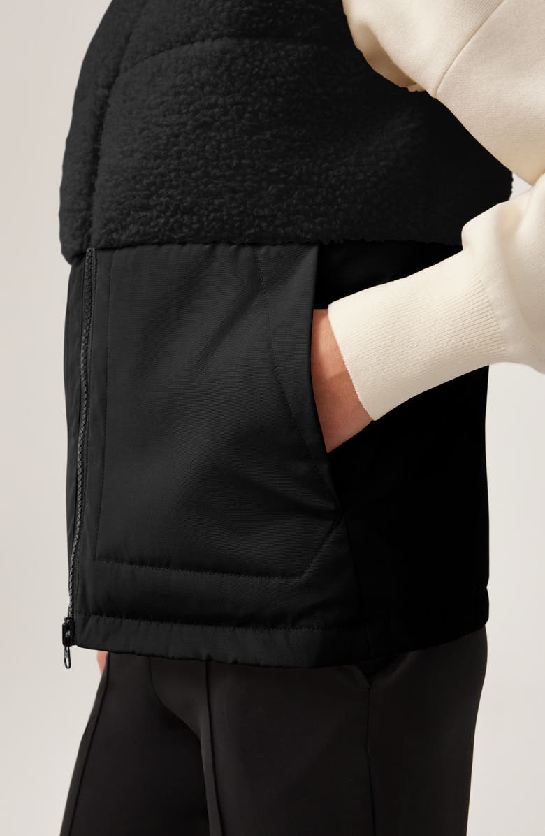 Canada Goose Elora Mixed Media 650 Fill Power Down Vest, Alternate, color, Black