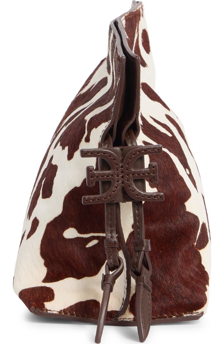 Sam Edelman Poppy Oversize Drawstring Clutch, Alternate, color, Brown Mix