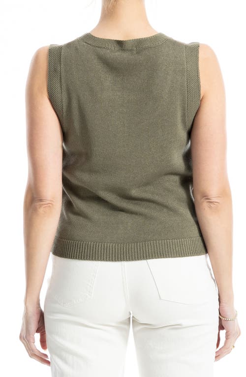MAX STUDIO MAX STUDIO KNIT SHELL TOP 