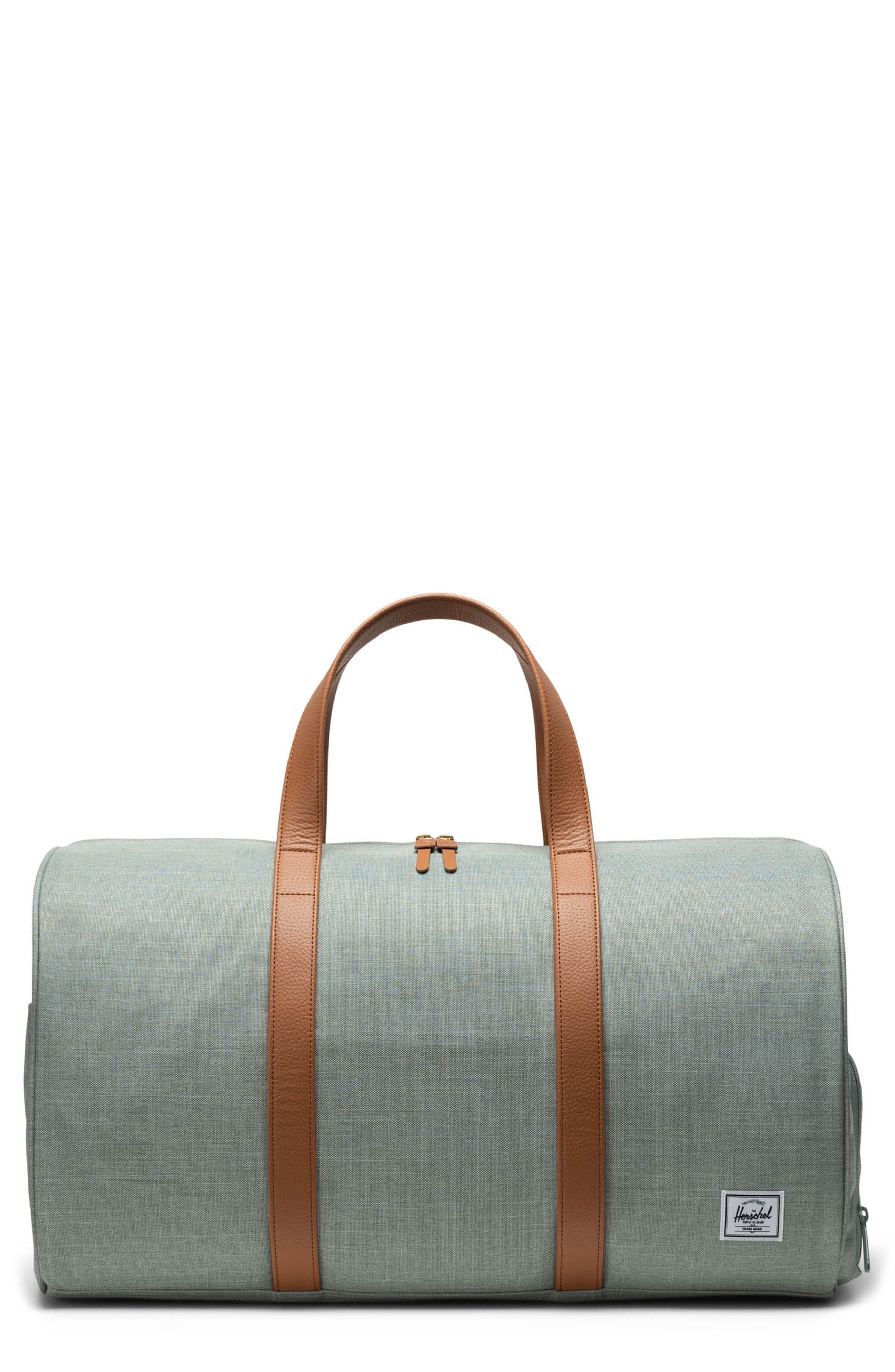 Herschel Supply Co. Novel Duffle Bag, Main, color, Iceberg Green Crosshatch