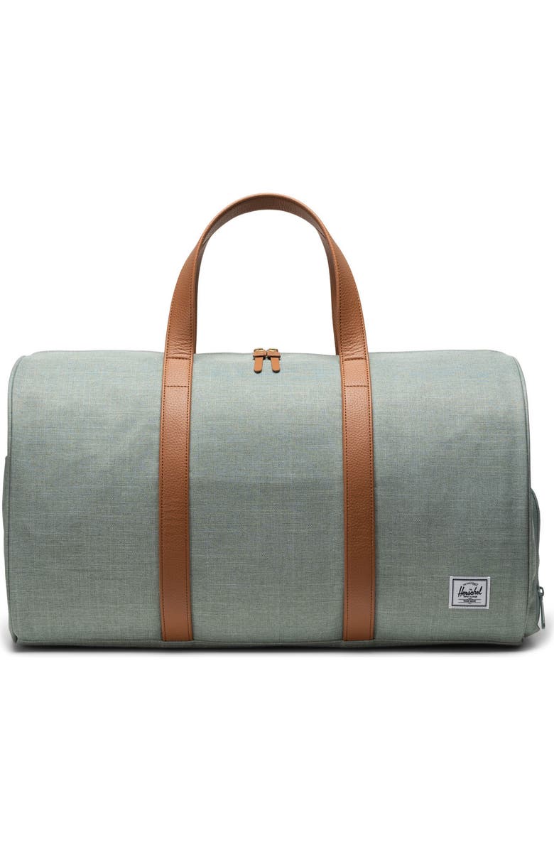 Herschel Supply Co. Novel Duffle Bag, Main, color, Iceberg Green Crosshatch
