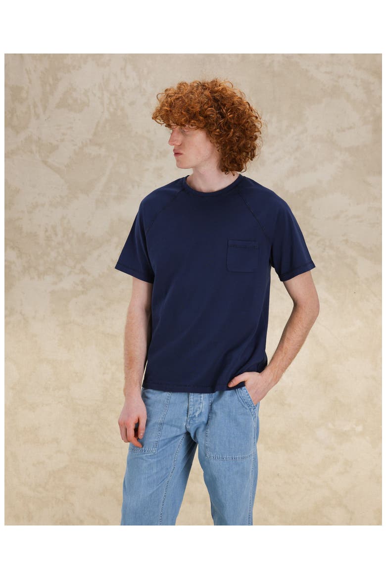 Vermont Jersey T-Shirt with Chest Pocket, Alternate, color, BLUE