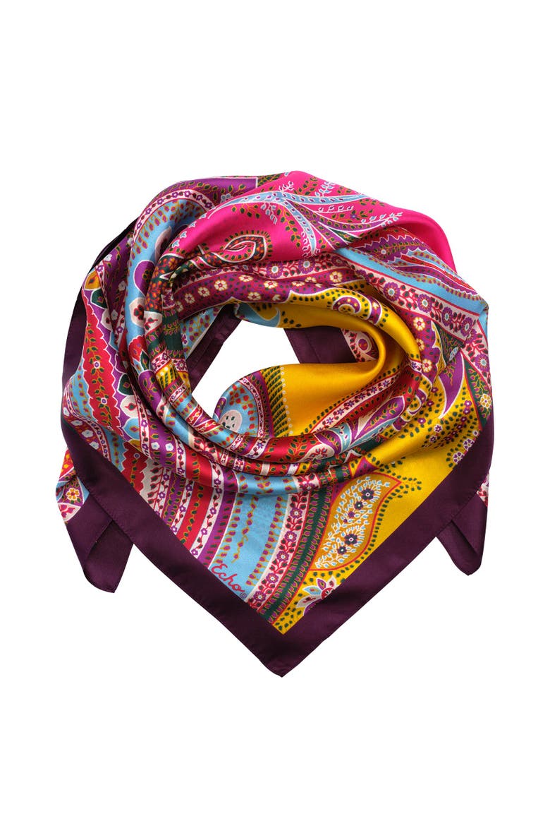 Parlor Paisley Square, Alternate, color, Rose Violet