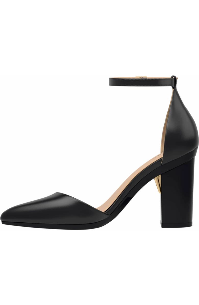 Pashion Footwear The D'Orsay 4" Block Heel, Alternate, color, Coal Leather