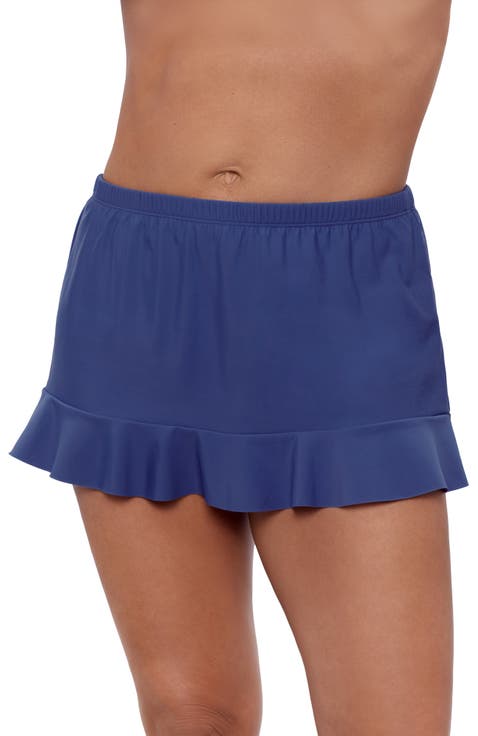High Waist Slimming Ruffle Skirt Swimsuit Bottom