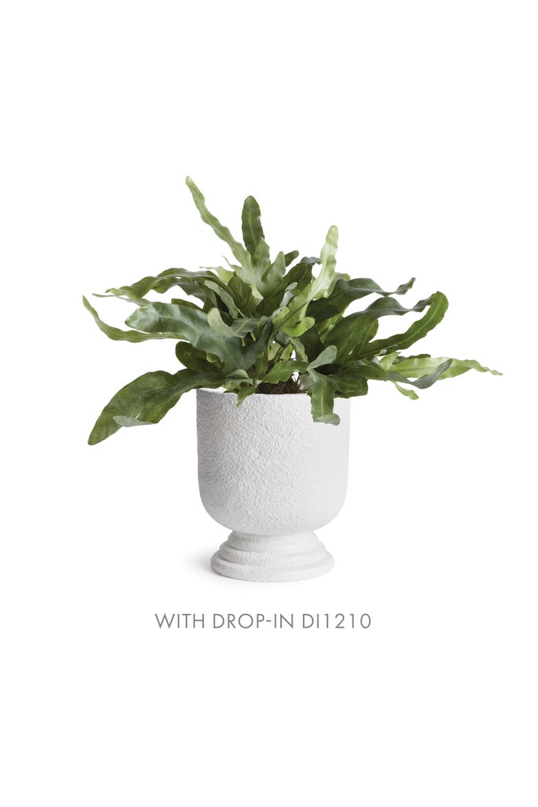 Isadora Footed Large Urn, Alternate, color, White