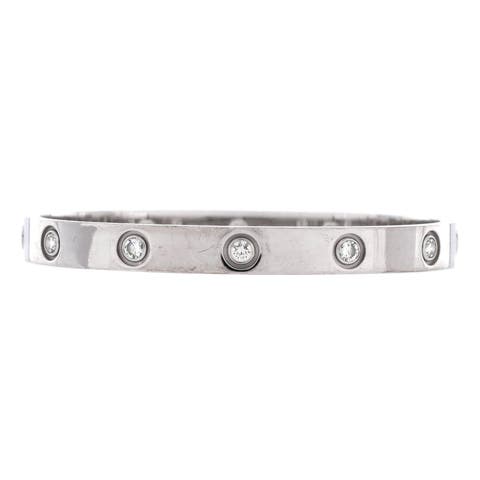 Love 10 Diamond Bracelet 18K White Gold with Diamonds