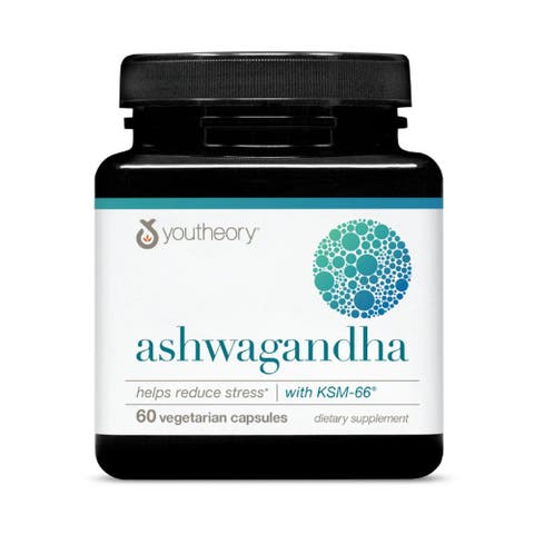 Ashwagandha Stress Relief Adaptogenic Supplement Capsules 60 Count
