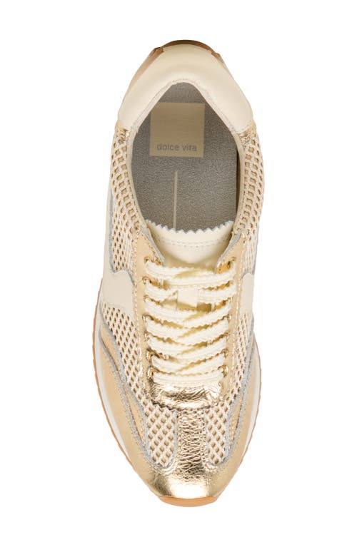 Dolce Vita B.ntcd Mesh Sneaker In Gold Mesh