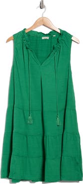 MAX STUDIO Sleeveless Tiered Dress