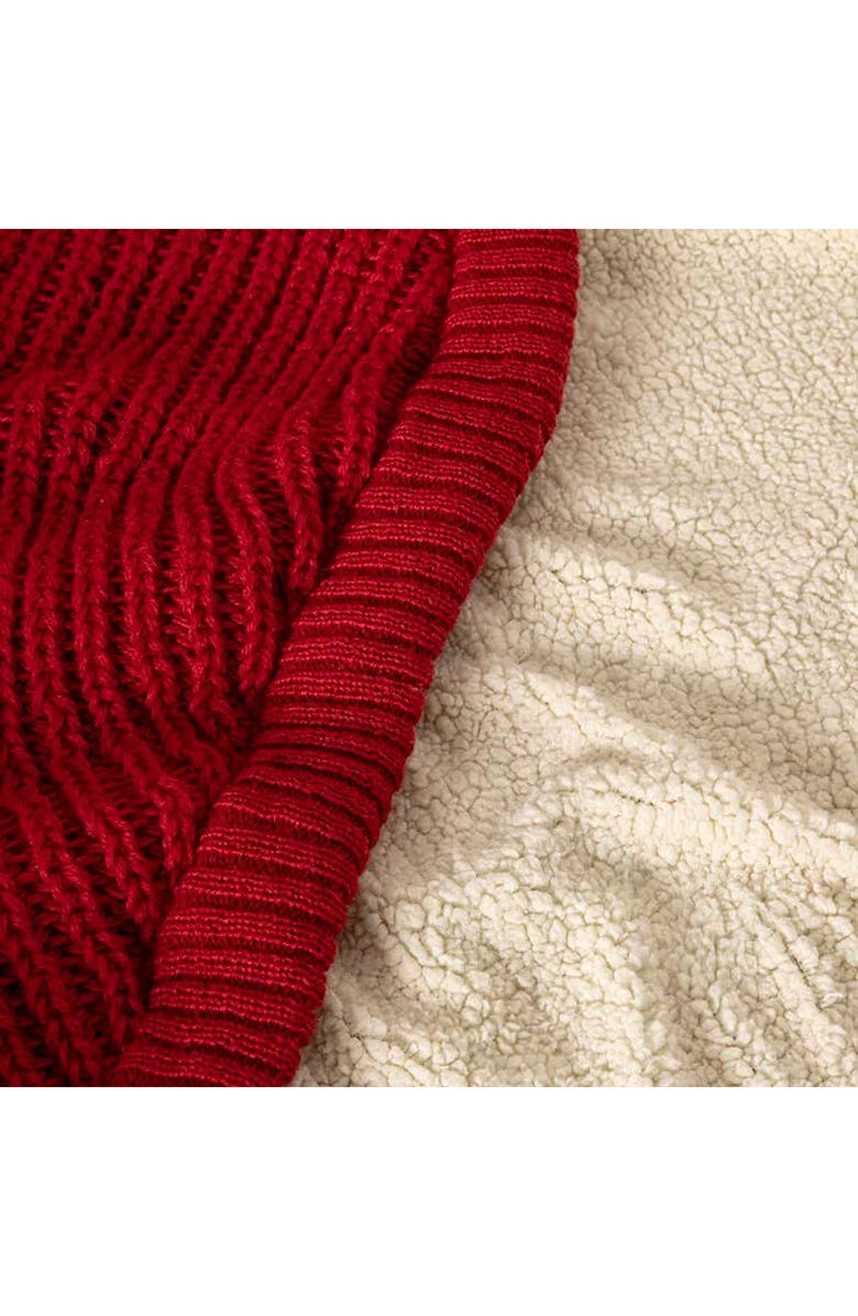 Uncommon Goods Snuggle Up Footsie Blanket Cherry-ish You Red, Alternate, color, Cherry Red