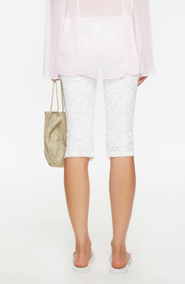 LIONESS Babydoll Lace Capri Pants, Alternate, color, Ivory