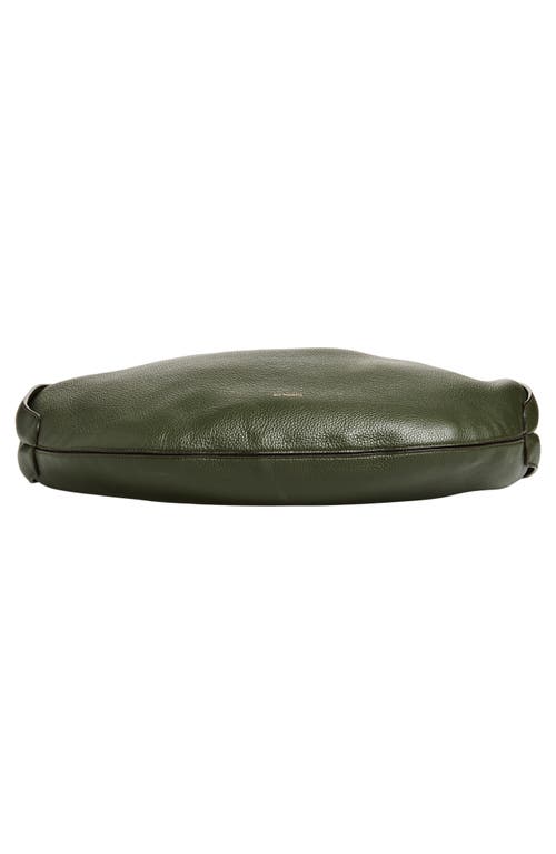Ree Projects Large Riva Pebbled Leather Hobo Bag In Green