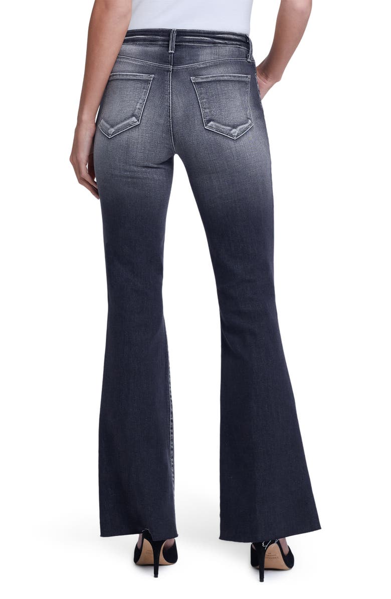 L'AGENCE Sera Raw Hem Flare Leg Jeans, Alternate, color, 