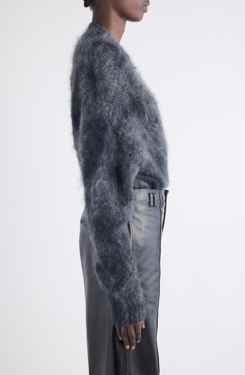 Isabel Marant Mylene Virgin Wool Blend Cardigan, Alternate, color, Anthracite