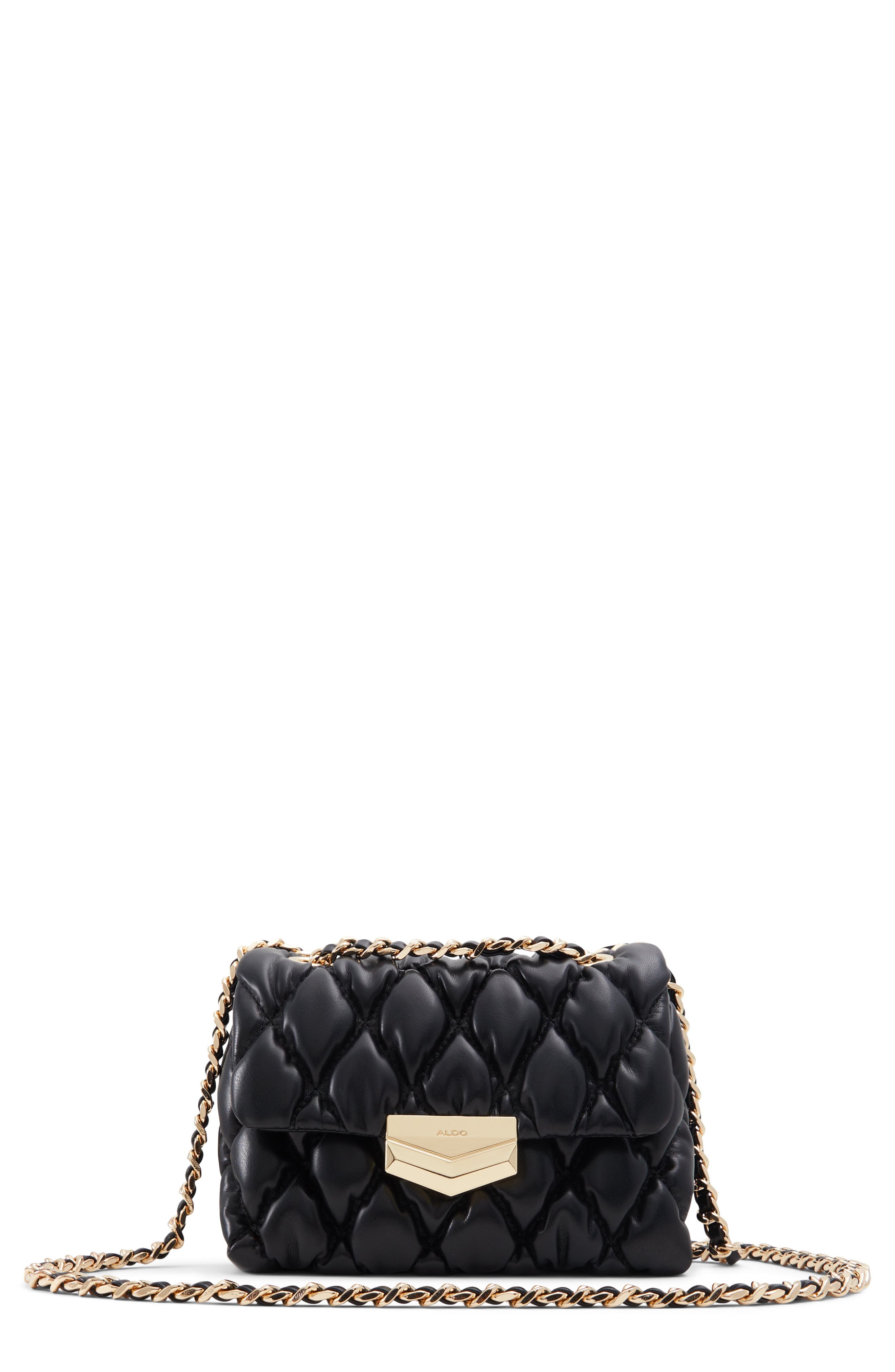 ALDO Aerria Quilted Faux Leather Convertible Crossbody Bag, Main, color, 