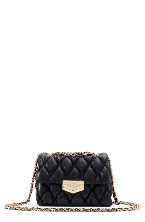 Aerria Quilted Faux Leather Convertible Crossbody Bag
