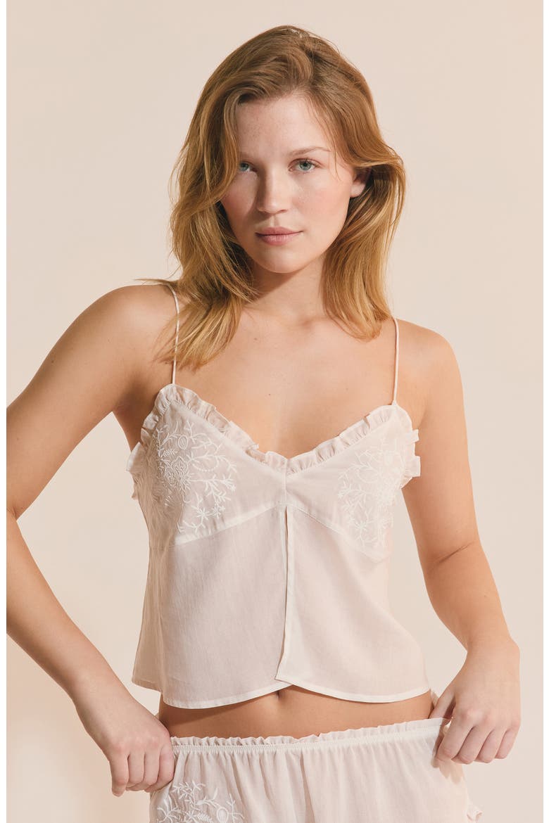 Nolwenn Pajama Top, Alternate, color, ECRU