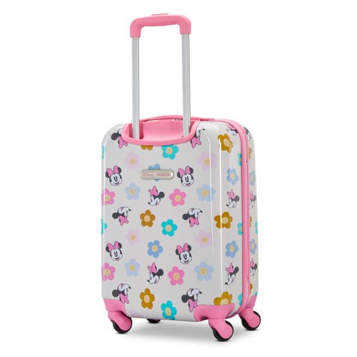 American Tourister Disney Hardside Carry On 18 Inch Luggage With Spinner Wheels In Pink