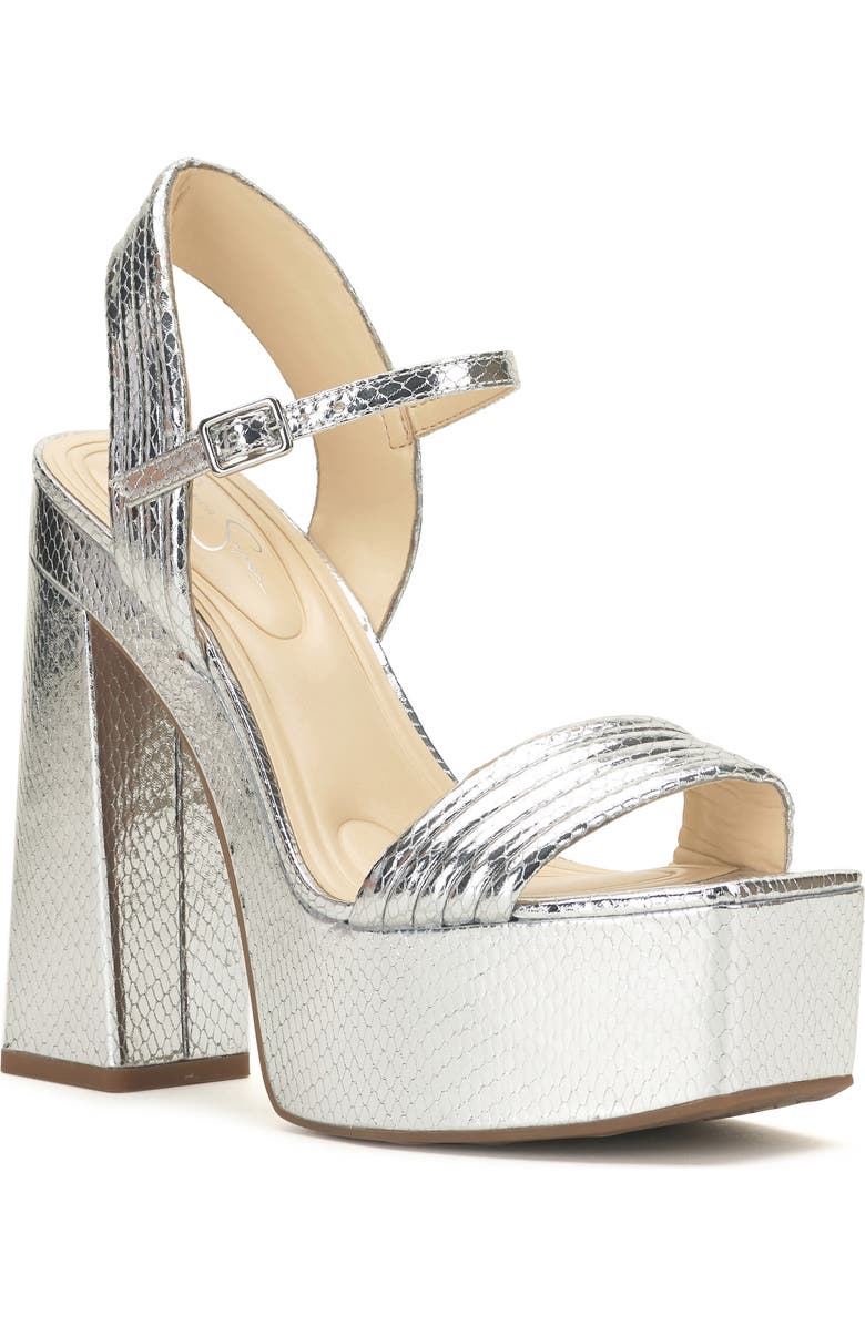 Jessica Simpson Bautista Metallic Platform Sandal, Main, color,