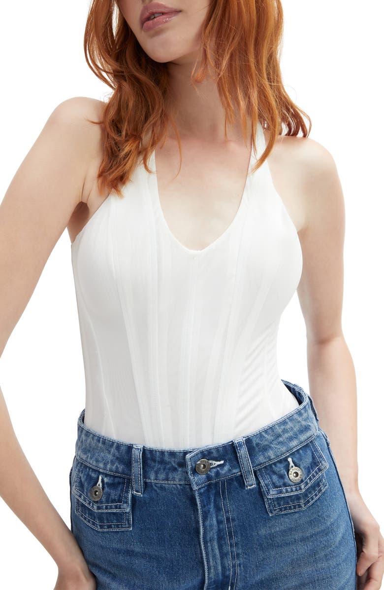 Bardot Trey Halter Bodysuit, Main, color, Orchid White