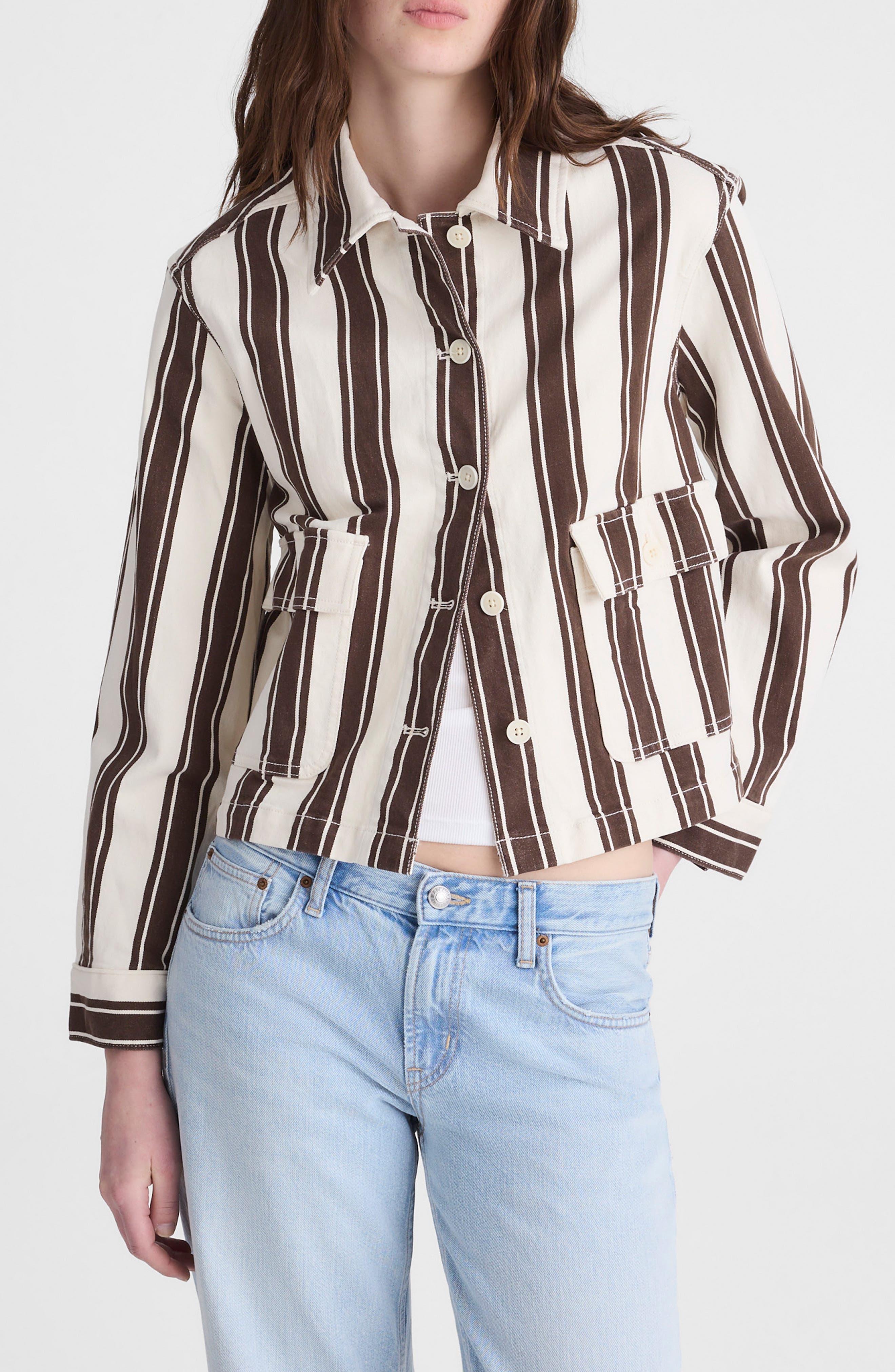 selected DARK BROWN STRIPE