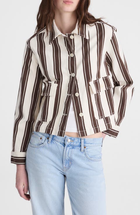Stripe Crop Jacket