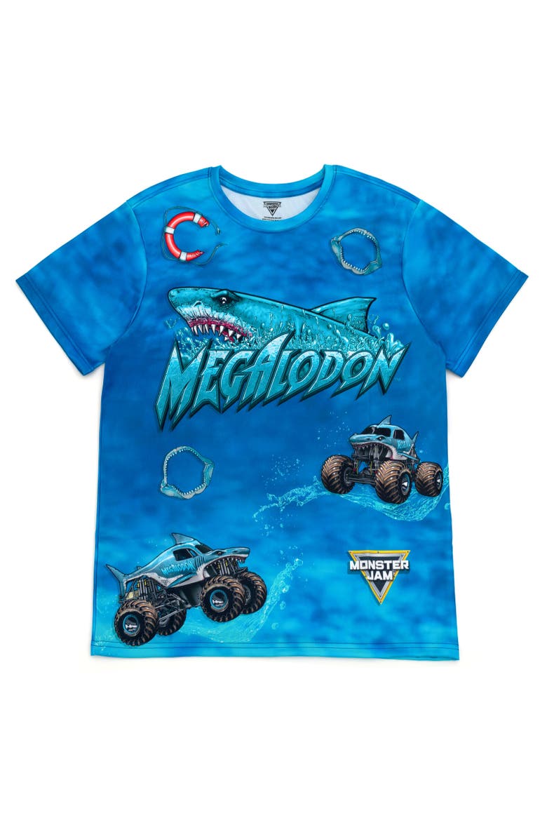 Monster Jam Graphic T-Shirt, Main, color, Blue Megalodon Monster Jam