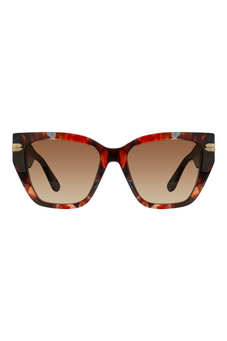 53mm Gradient Cat Eye Sunglasses, Main, color, HAVANA BLUE