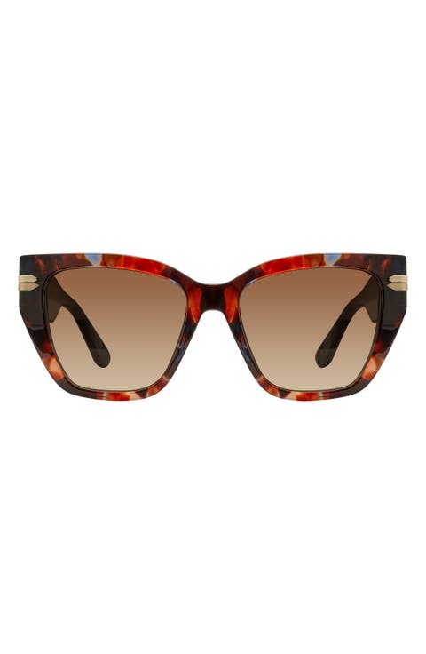 53mm Gradient Cat Eye Sunglasses