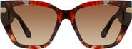 Stuart Weitzman 53mm Gradient Cat Eye Sunglasses