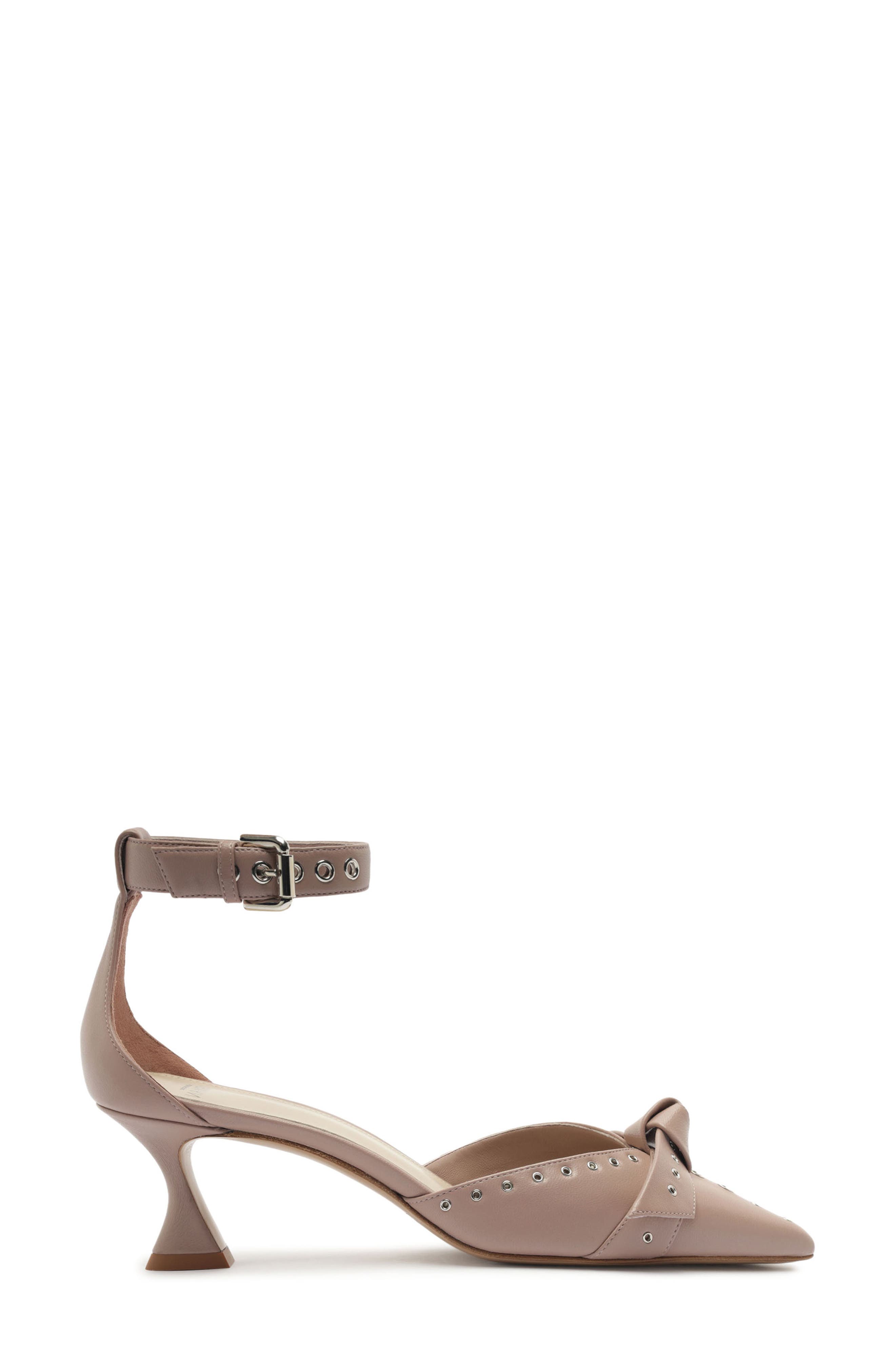 Clarita Grommet Pointed Toe Pump, Alternate, color, LIGHT MAUVE