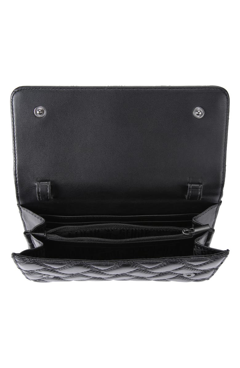 Kurt Geiger London Kensington Quilted Leather Wallet on a Chain, Alternate, color, 