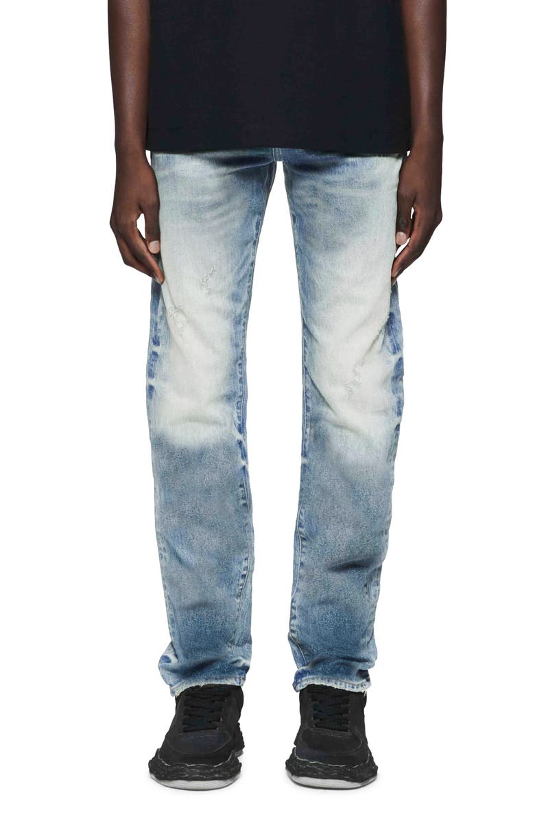 PURPLE BRAND Icon Distressed Straight Leg Jeans, Main, color, 