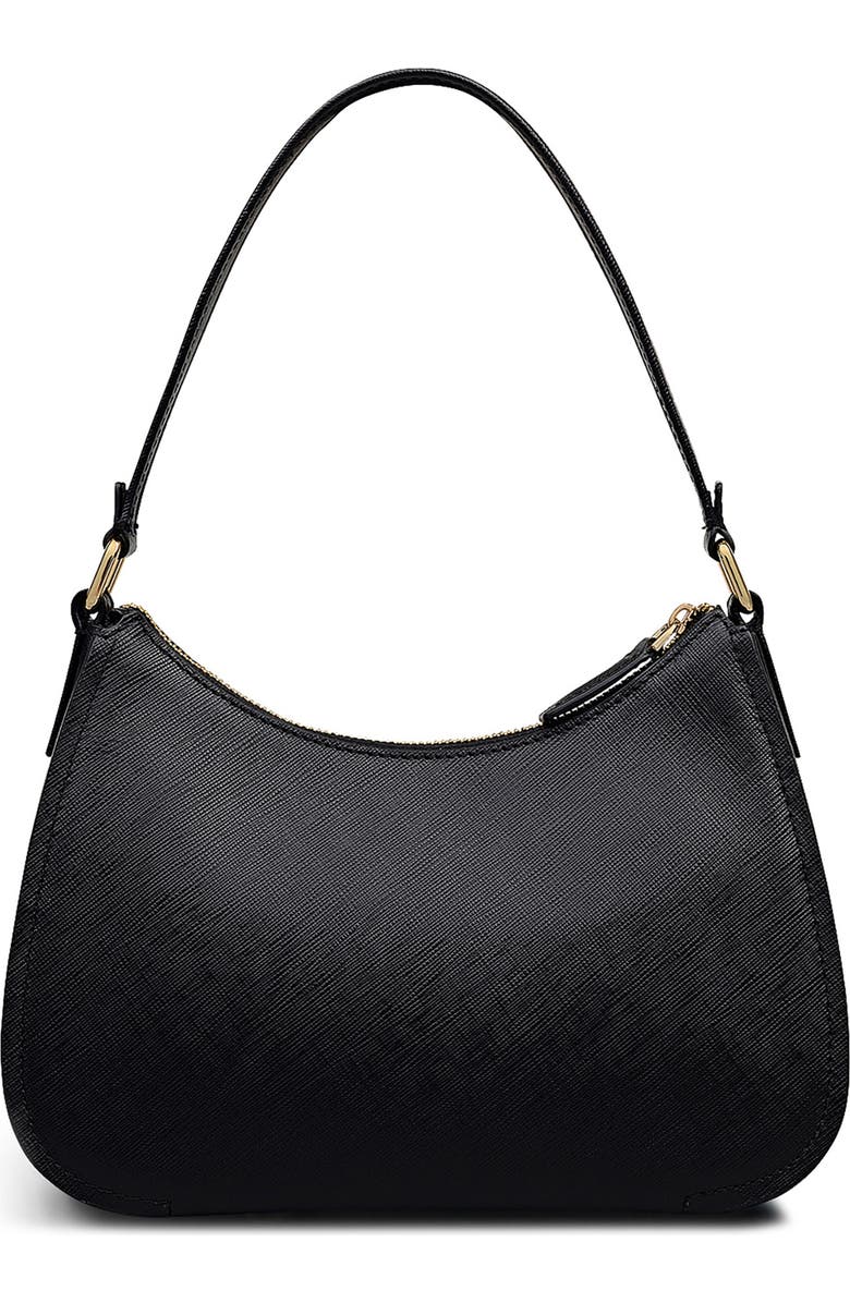 Radley Medium Crosby Leather Shoulder Bag, Alternate, color, Black