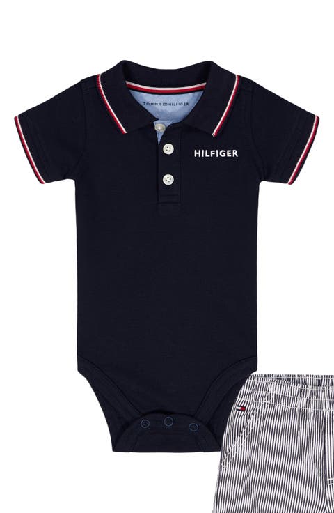 Kids' Polo & Stripe Shorts Set (Infant Boy)