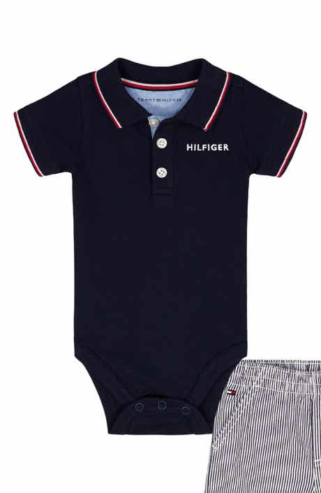 Tommy Hilfiger Kids' Polo & Stripe Shorts Set