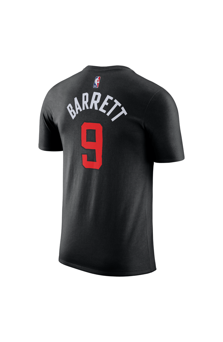 Nike Unisex Nike RJ Barrett Black Toronto Raptors 2025/26 City Edition Name & Number T-Shirt, Alternate, color, Black