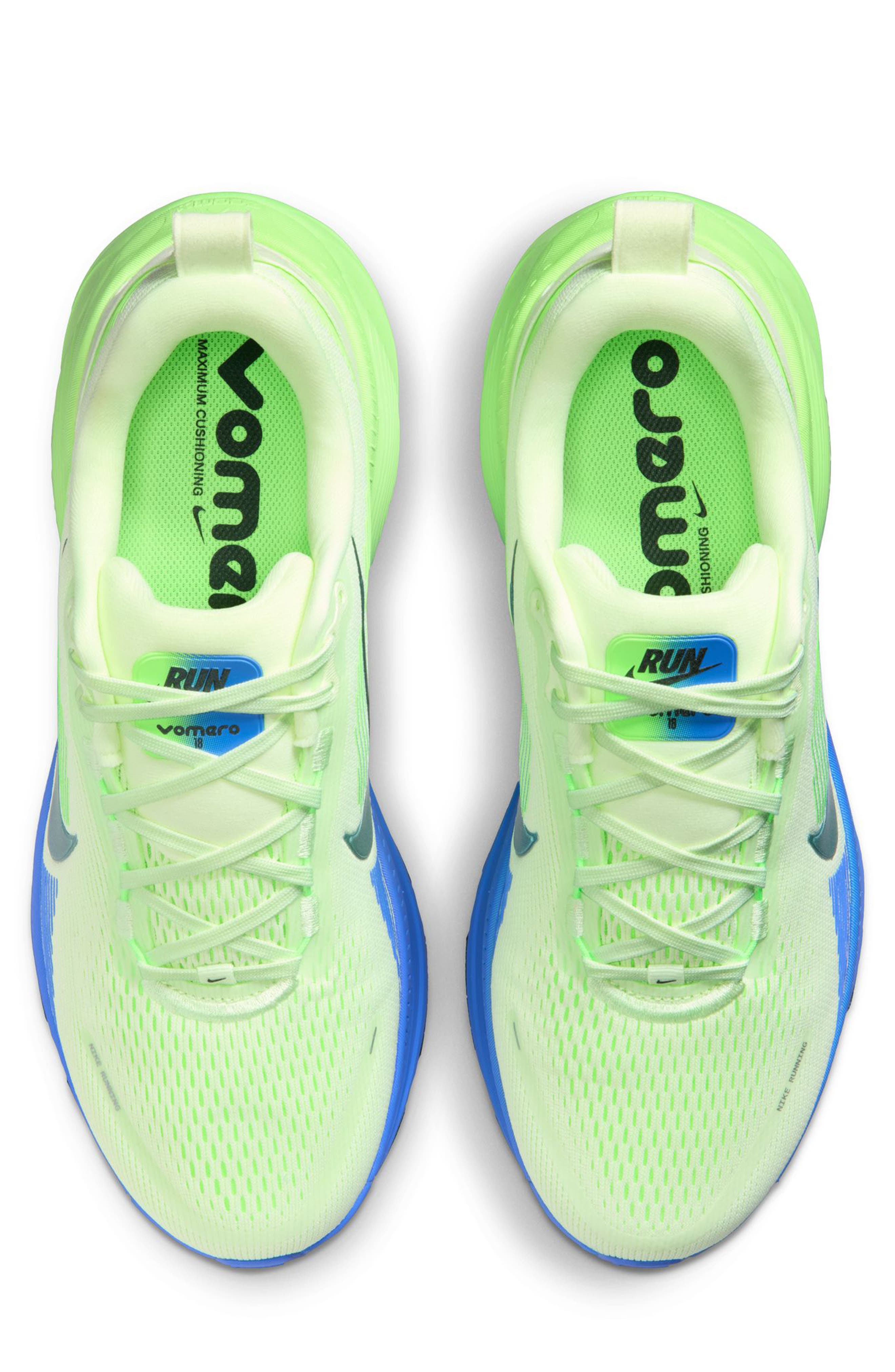 Nike Vomero 18 Running Shoe, Alternate, color, White/ Black Space/ Volt