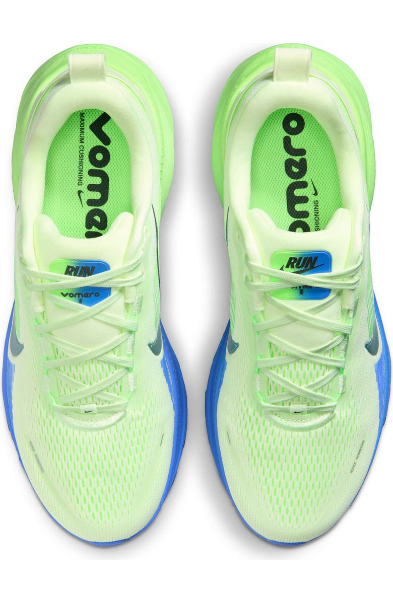 Nike Vomero 18 Running Shoe, Alternate, color, White/ Black Space/ Volt