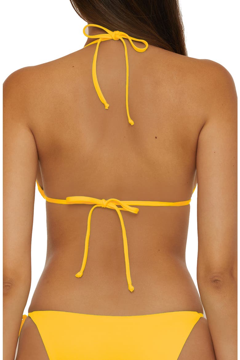 'Color Code' Triangle Bikini Top, Alternate, color, SUNGLOW