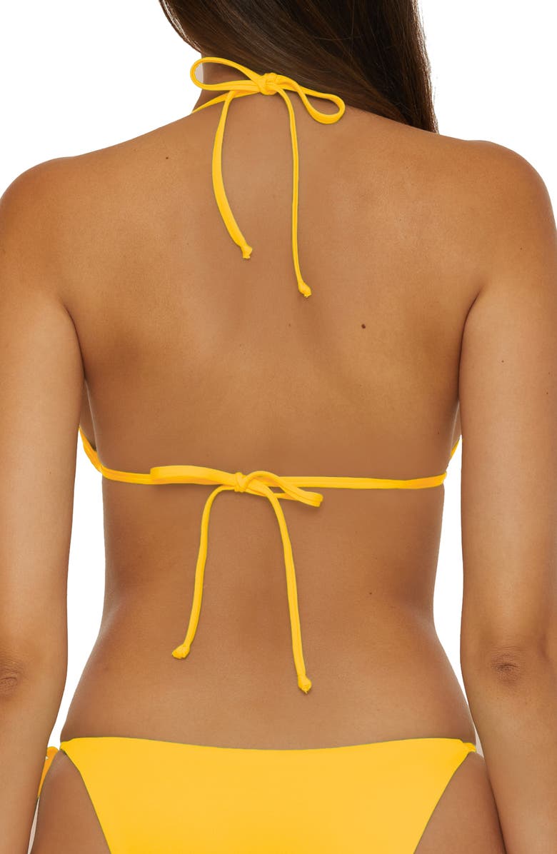 'Color Code' Triangle Bikini Top