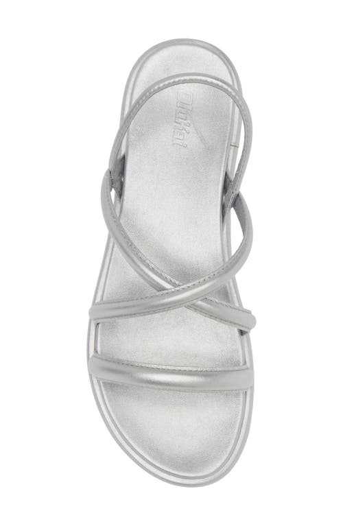 Olukai Tiare Slingback Sandal In Silver